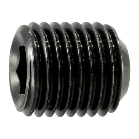 Midwest Fastener 7/16"-20 x 1/2" Steel Fine Thread Hex Socket Headless Set Screws 8PK 34368